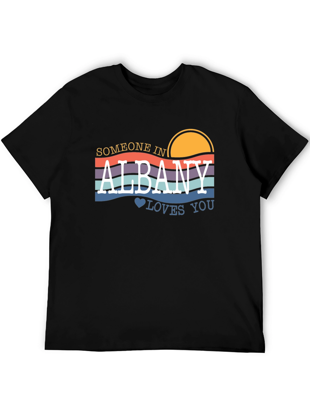 Albany Loves You Graphic T-Shirt - Retro Style