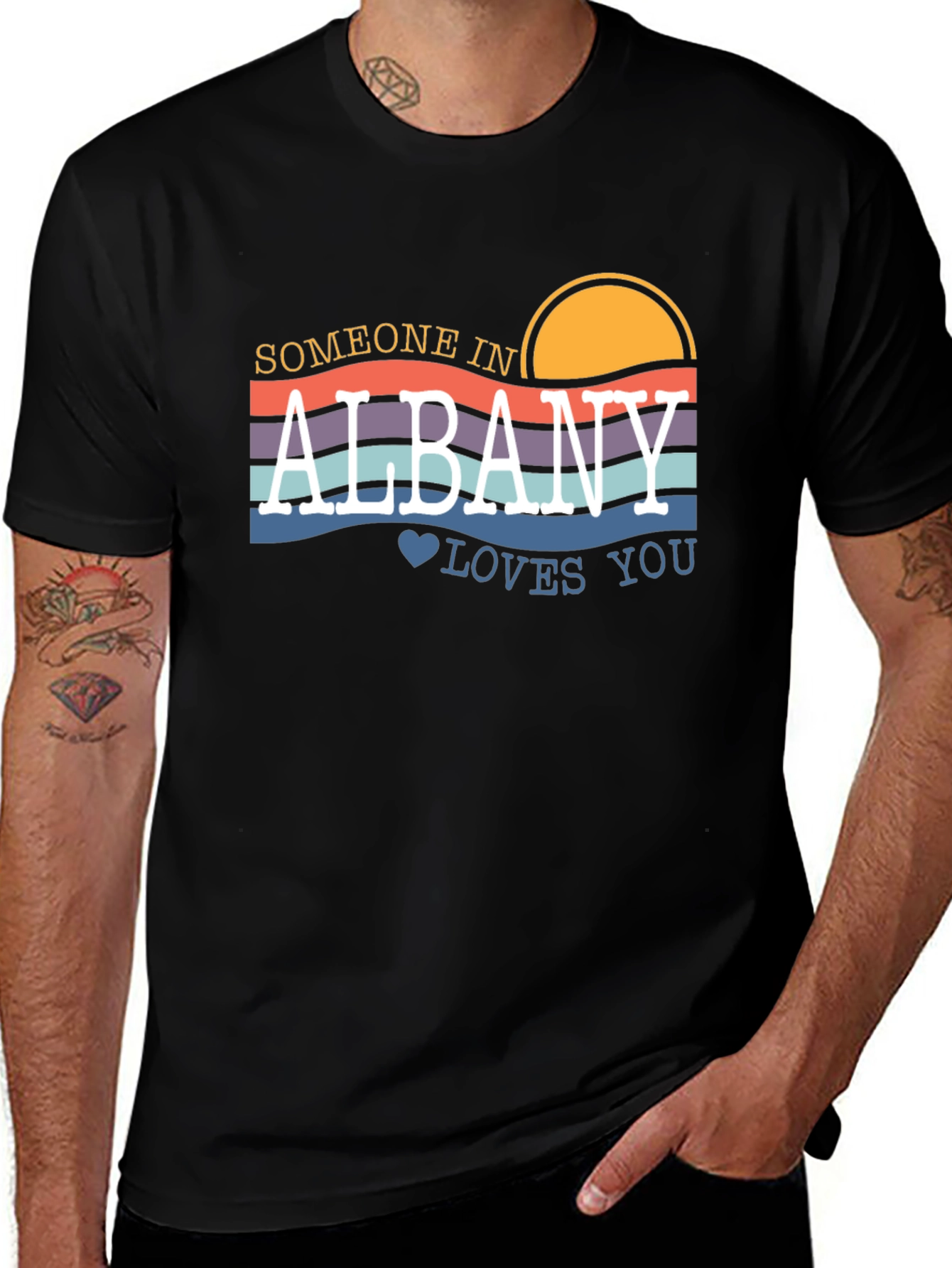 Albany Loves You Graphic T-Shirt - Retro Style