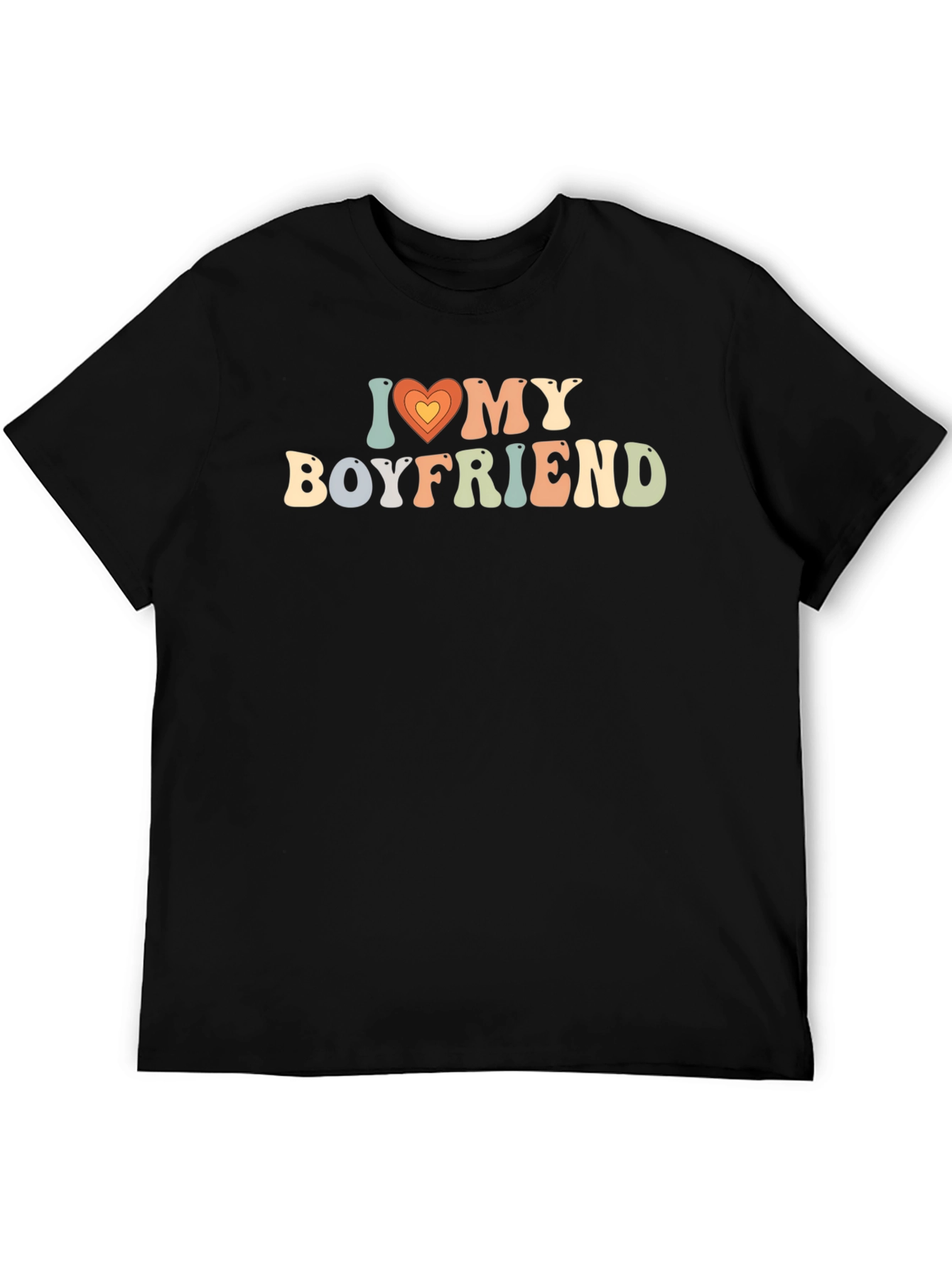 I Heart My Boyfriend Retro Graphic Tee