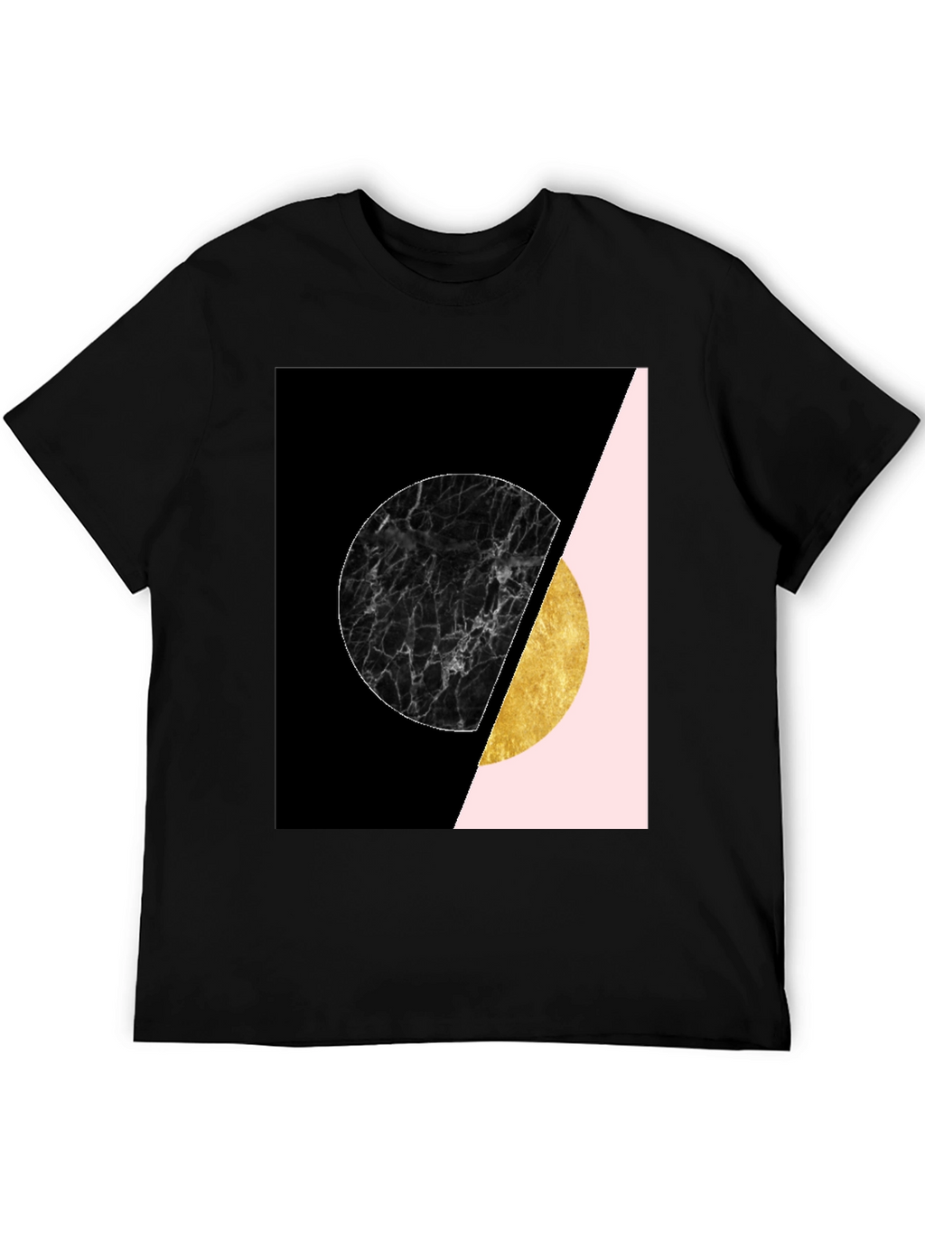 Geometric Circle Print Tee - Stylish Graphic T-Shirt