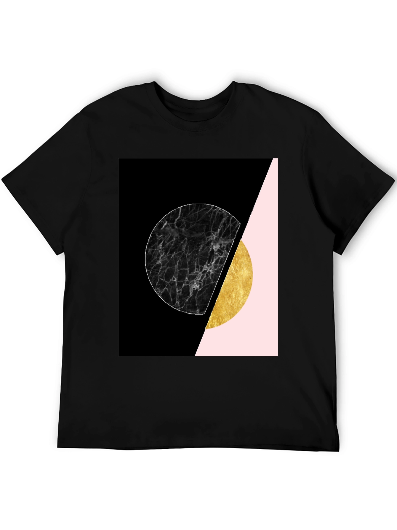 Geometric Circle Print Tee - Stylish Graphic T-Shirt