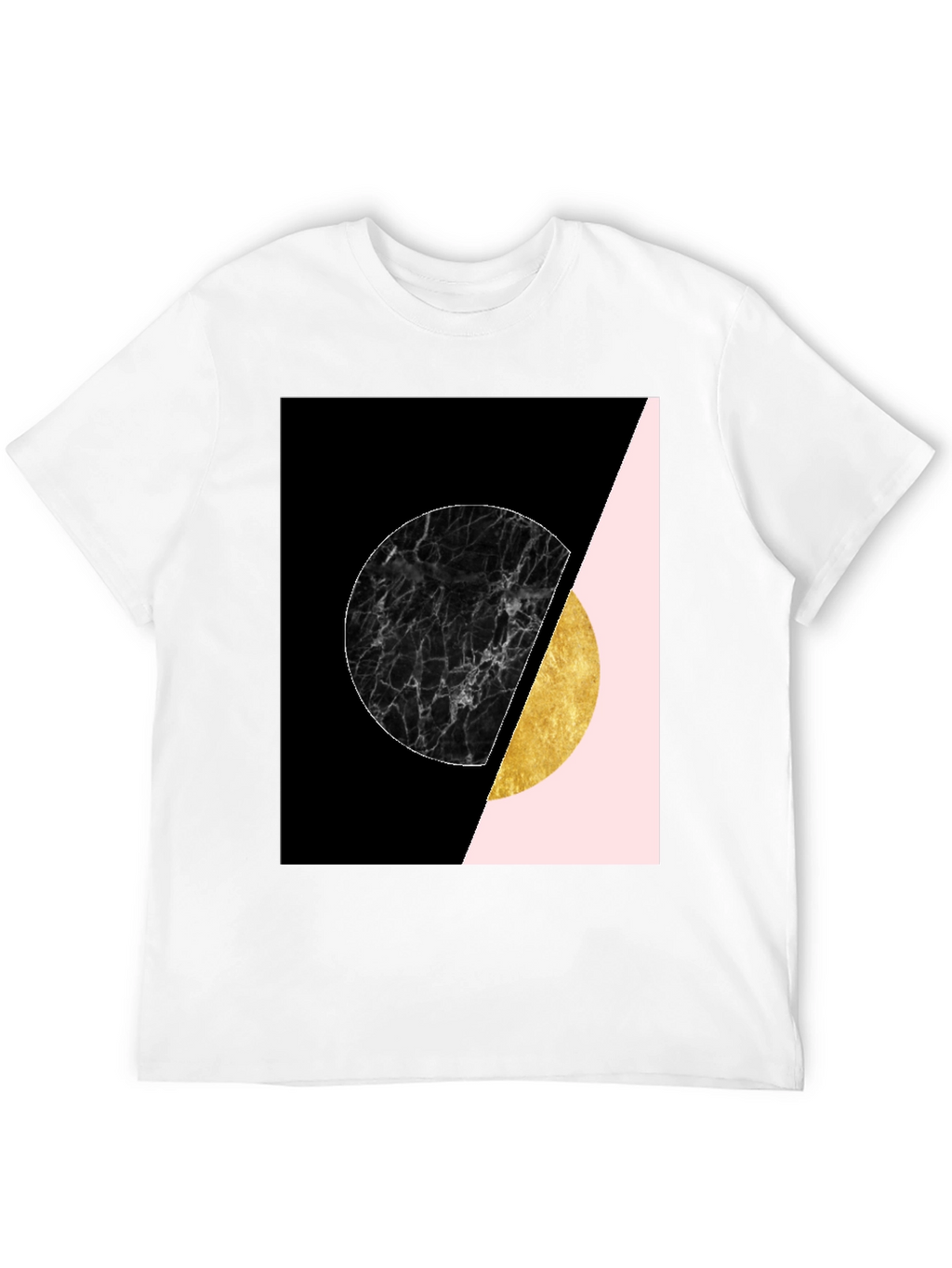 Geometric Circle Print Tee - Stylish Graphic T-Shirt