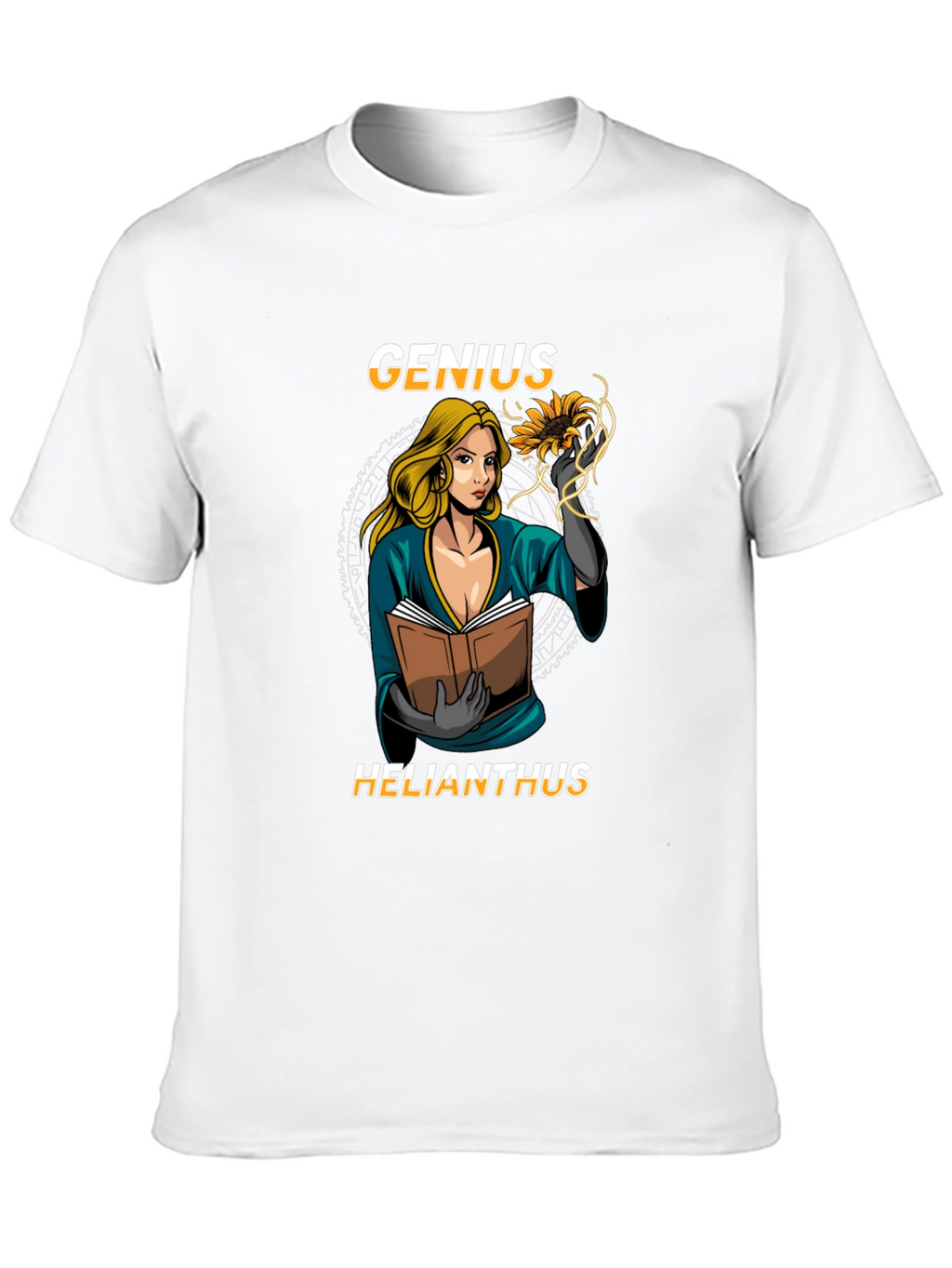 Genius Helianthus Black T-Shirt