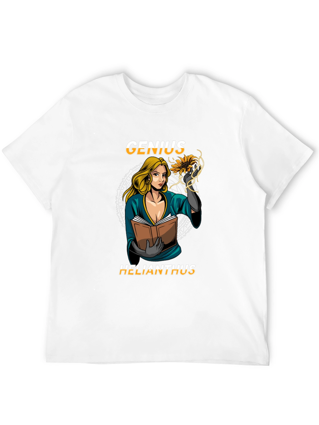 Genius Helianthus Black T-Shirt
