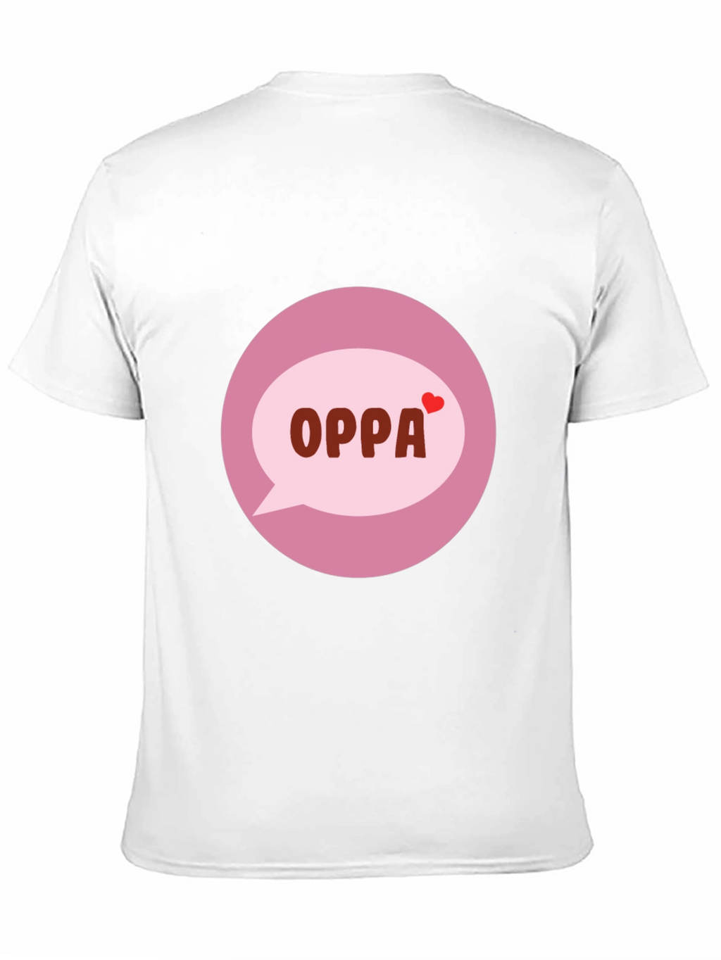 Trendy Black T-Shirt with OPPA Speech Bubble Graphic