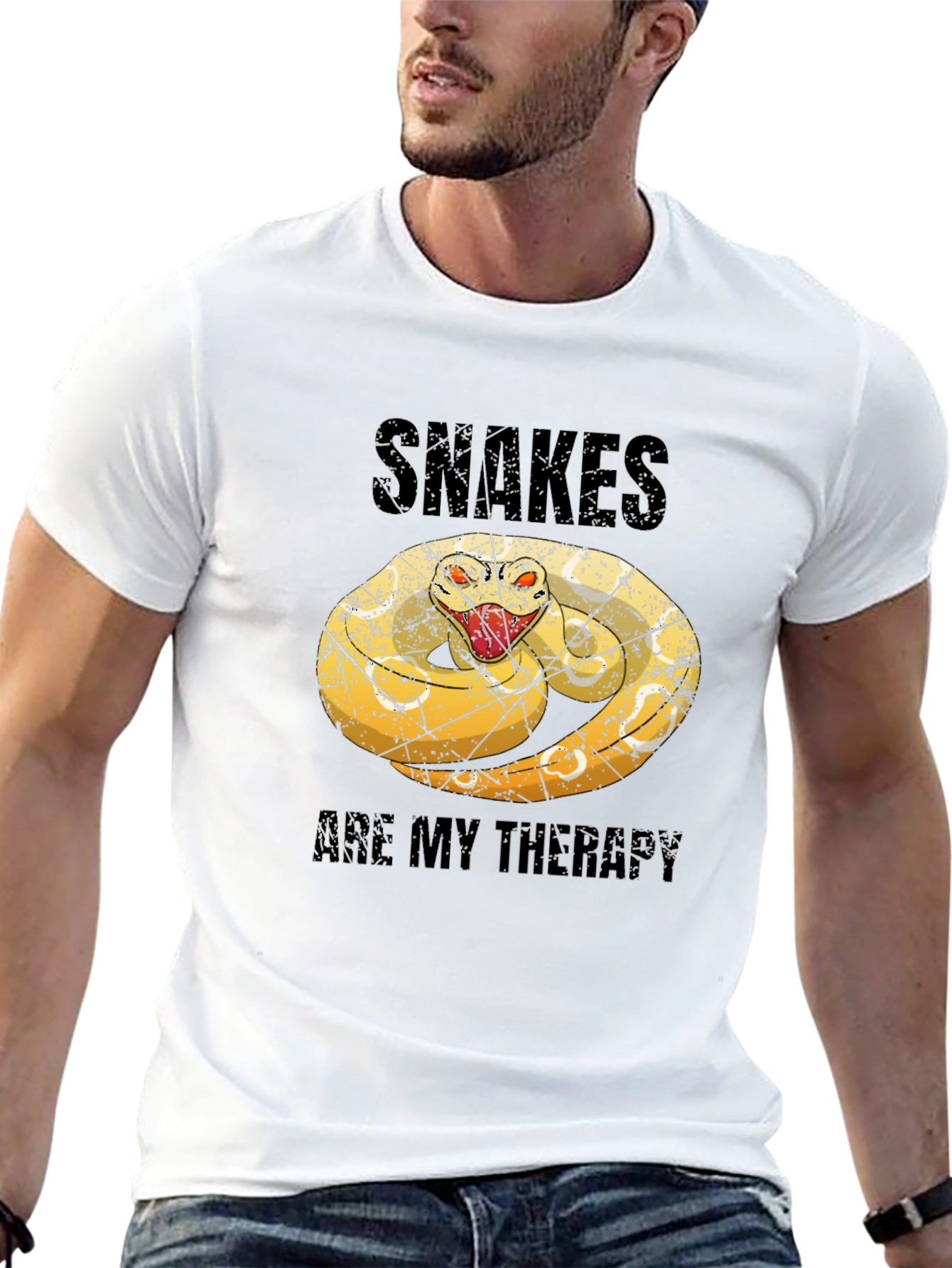 Snakes Are My Therapy Graphic Tee