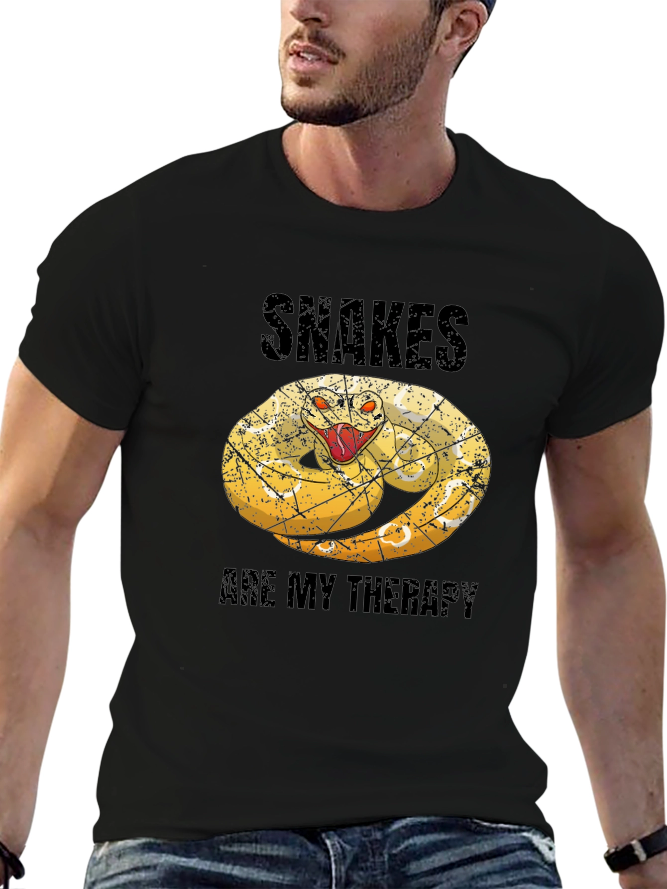 Snakes Are My Therapy Graphic Tee
