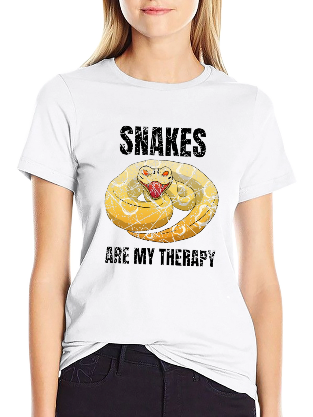 Snakes Are My Therapy Graphic Tee