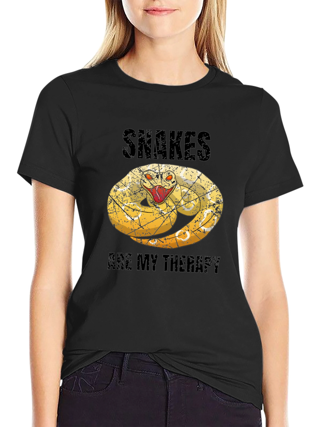 Snakes Are My Therapy Graphic Tee