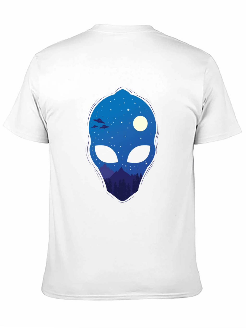 Alien Landscape Graphic Tee - Cool Space Design