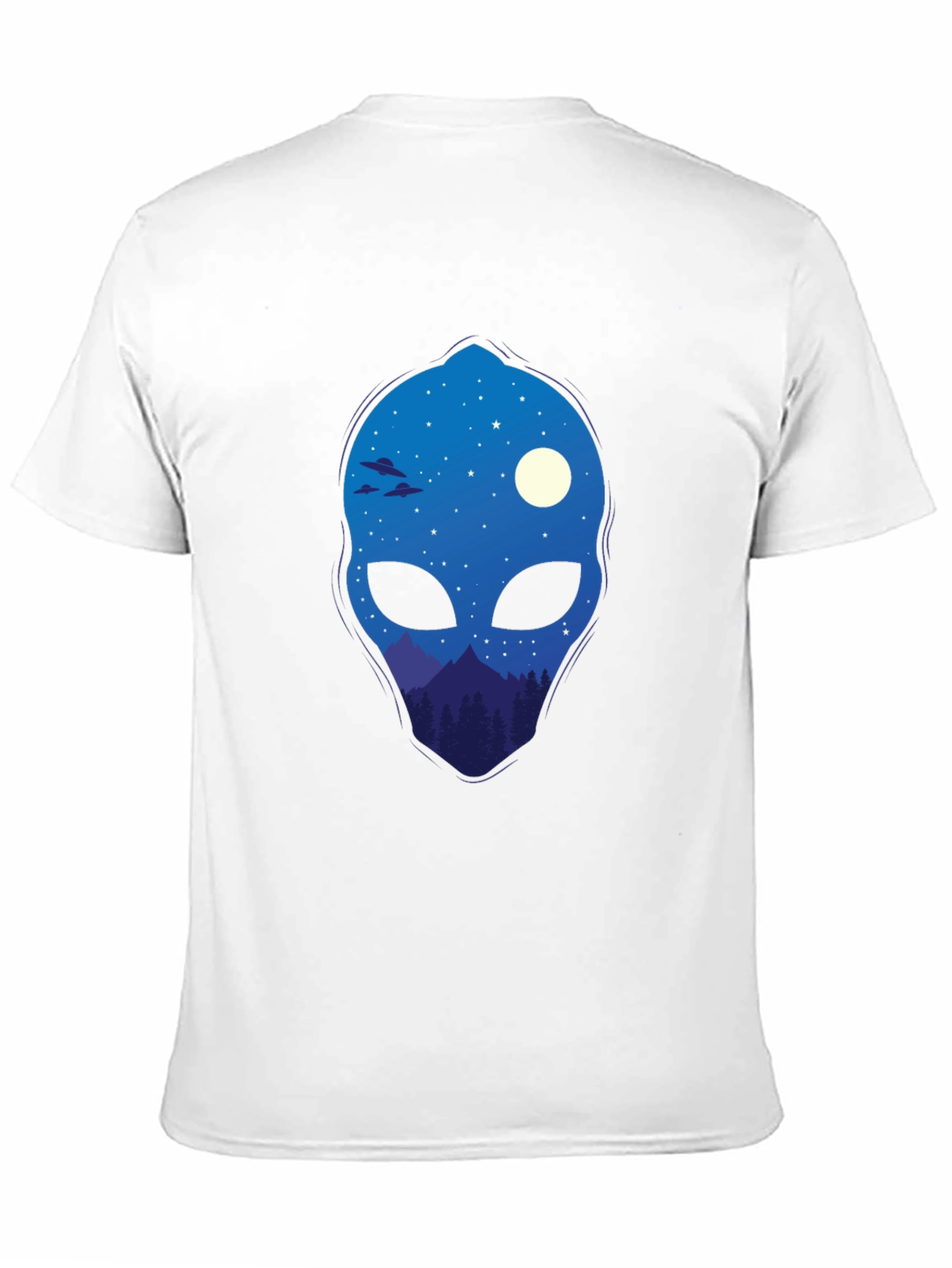 Alien Landscape Graphic Tee - Cool Space Design