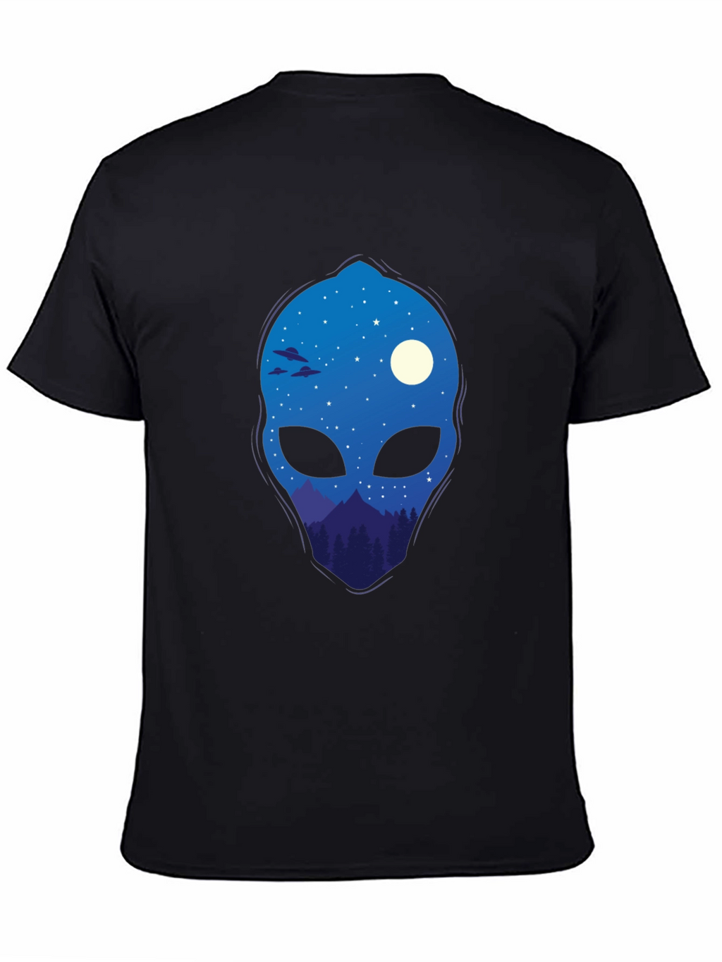 Alien Landscape Graphic Tee - Cool Space Design