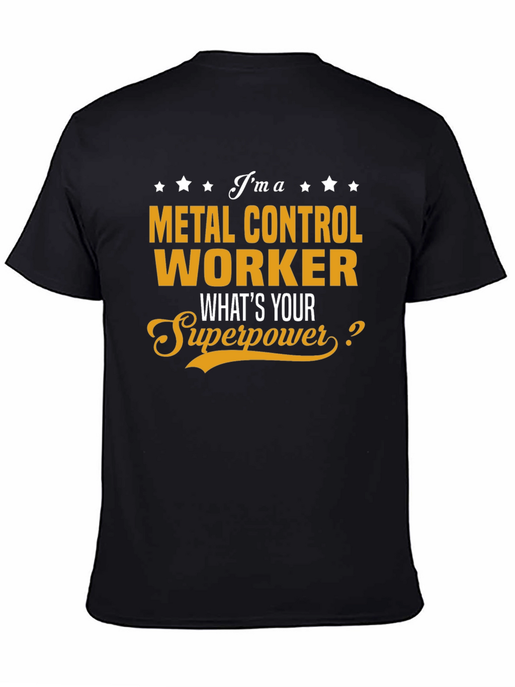 Metal Control Worker T-Shirt - Superpower Graphic Tee