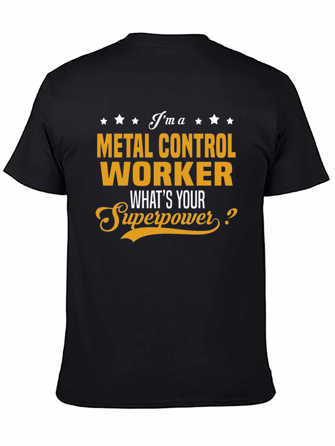 Metal Control Worker T-Shirt - Superpower Graphic Tee