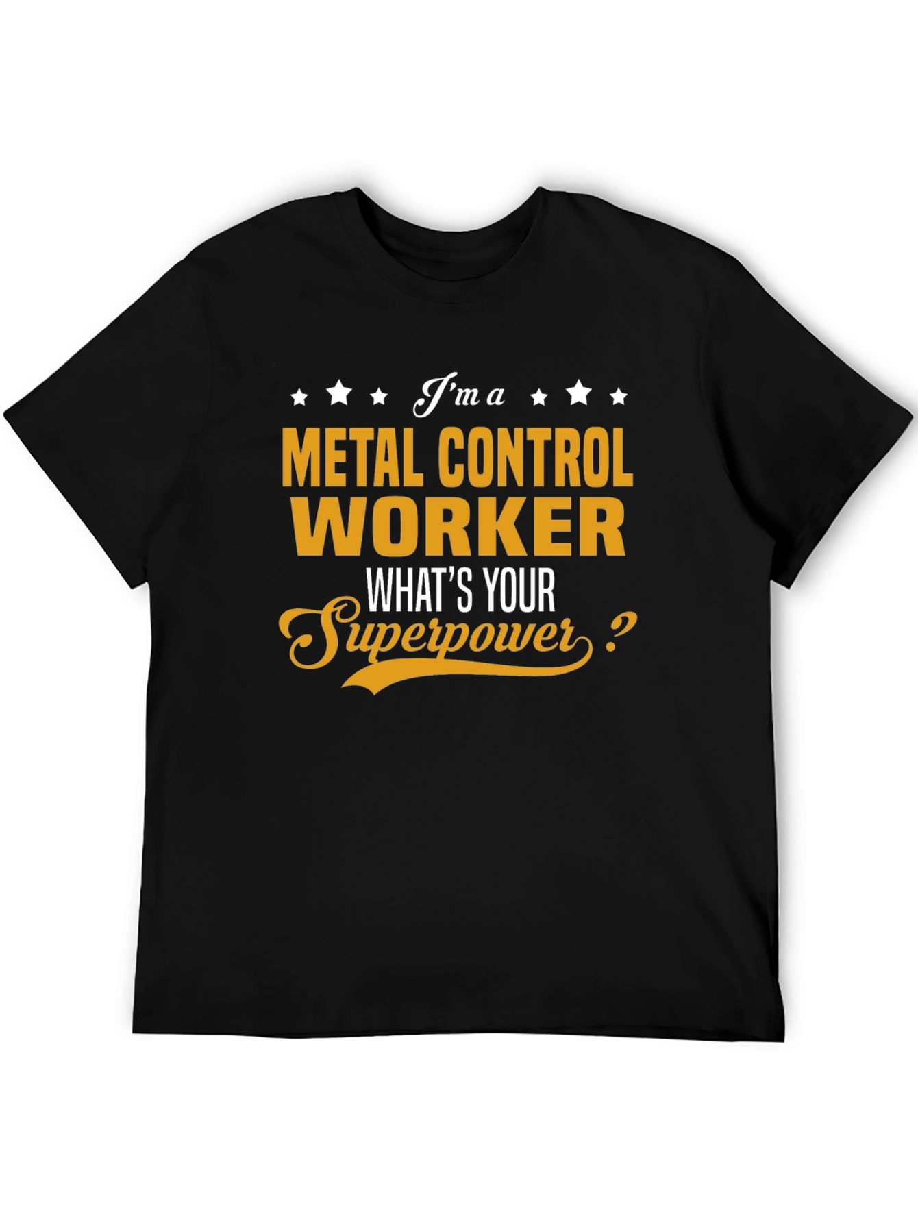 Metal Control Worker T-Shirt - Superpower Graphic Tee
