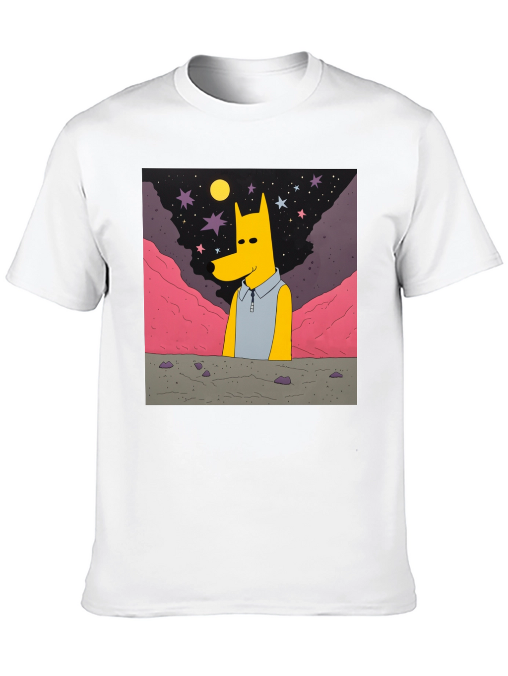 Cartoon Character Graphic Print T-Shirt