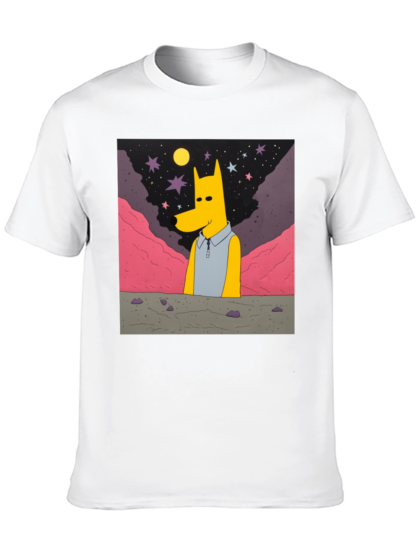 Cartoon Character Graphic Print T-Shirt