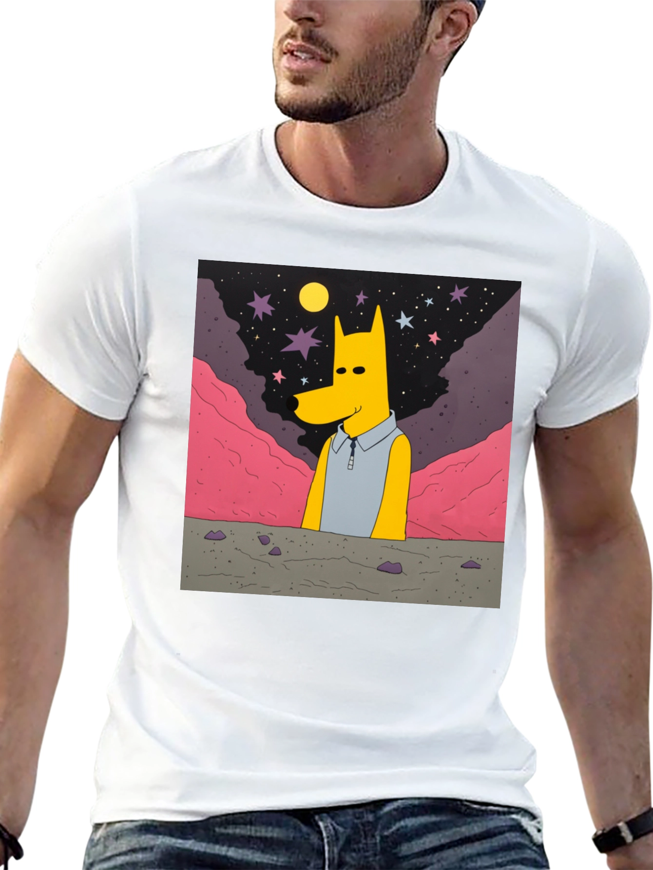 Cartoon Character Graphic Print T-Shirt