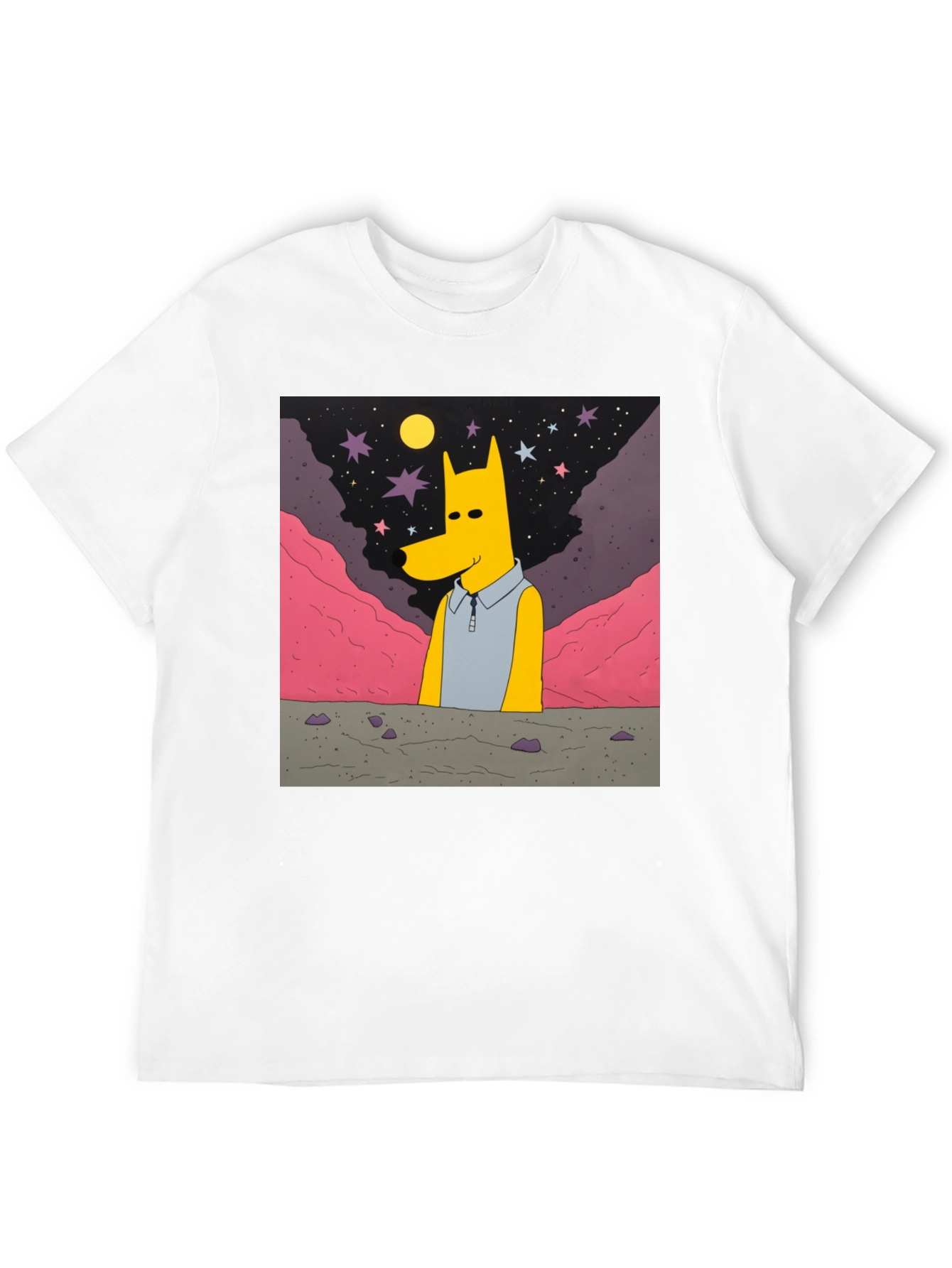 Cartoon Character Graphic Print T-Shirt