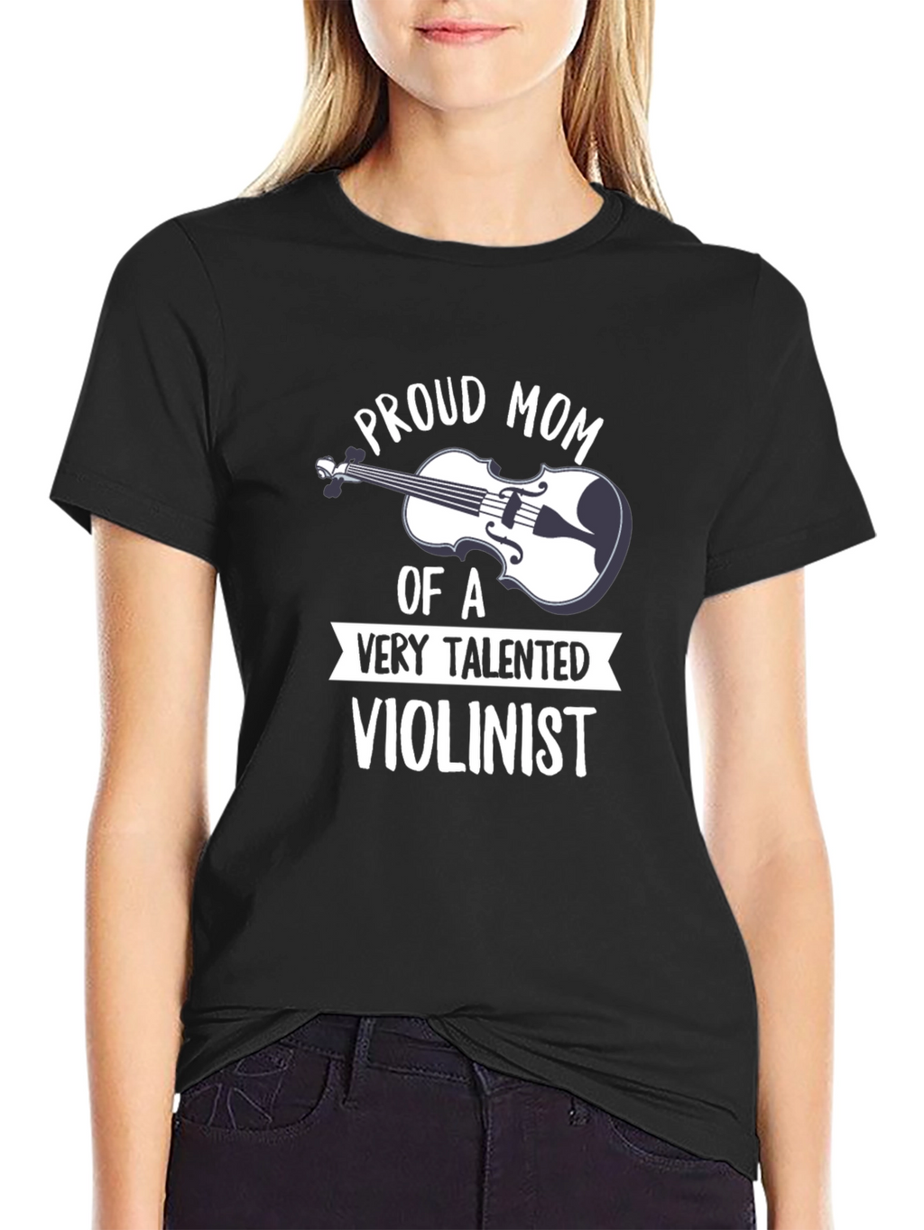 Proud Mom Violinist T-Shirt