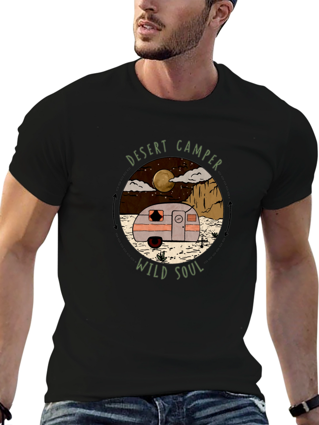 Desert Camper Wild Soul Graphic T-Shirt
