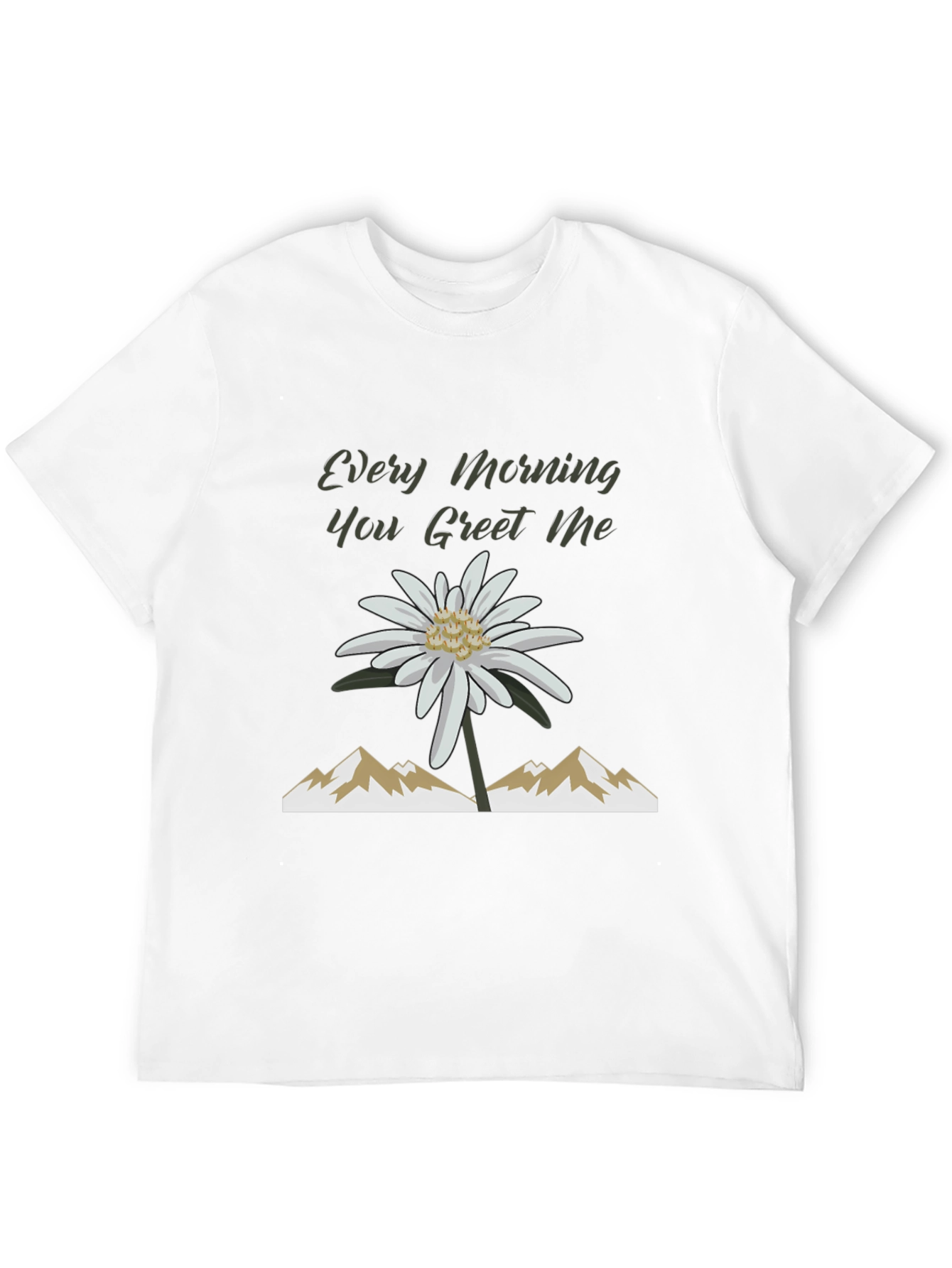 Every Morning Tee: Mountain Flower Graphic