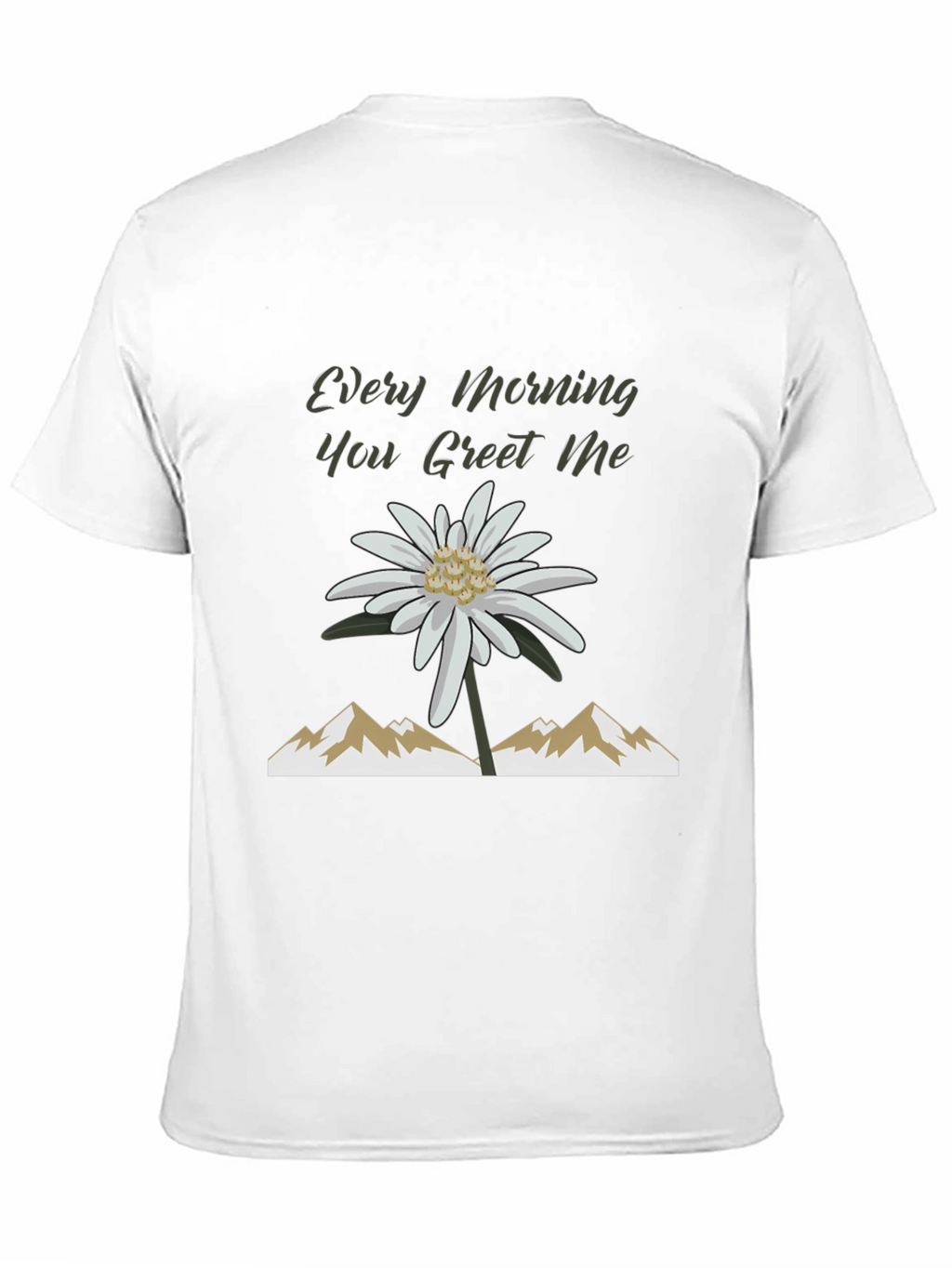 Every Morning Tee: Mountain Flower Graphic