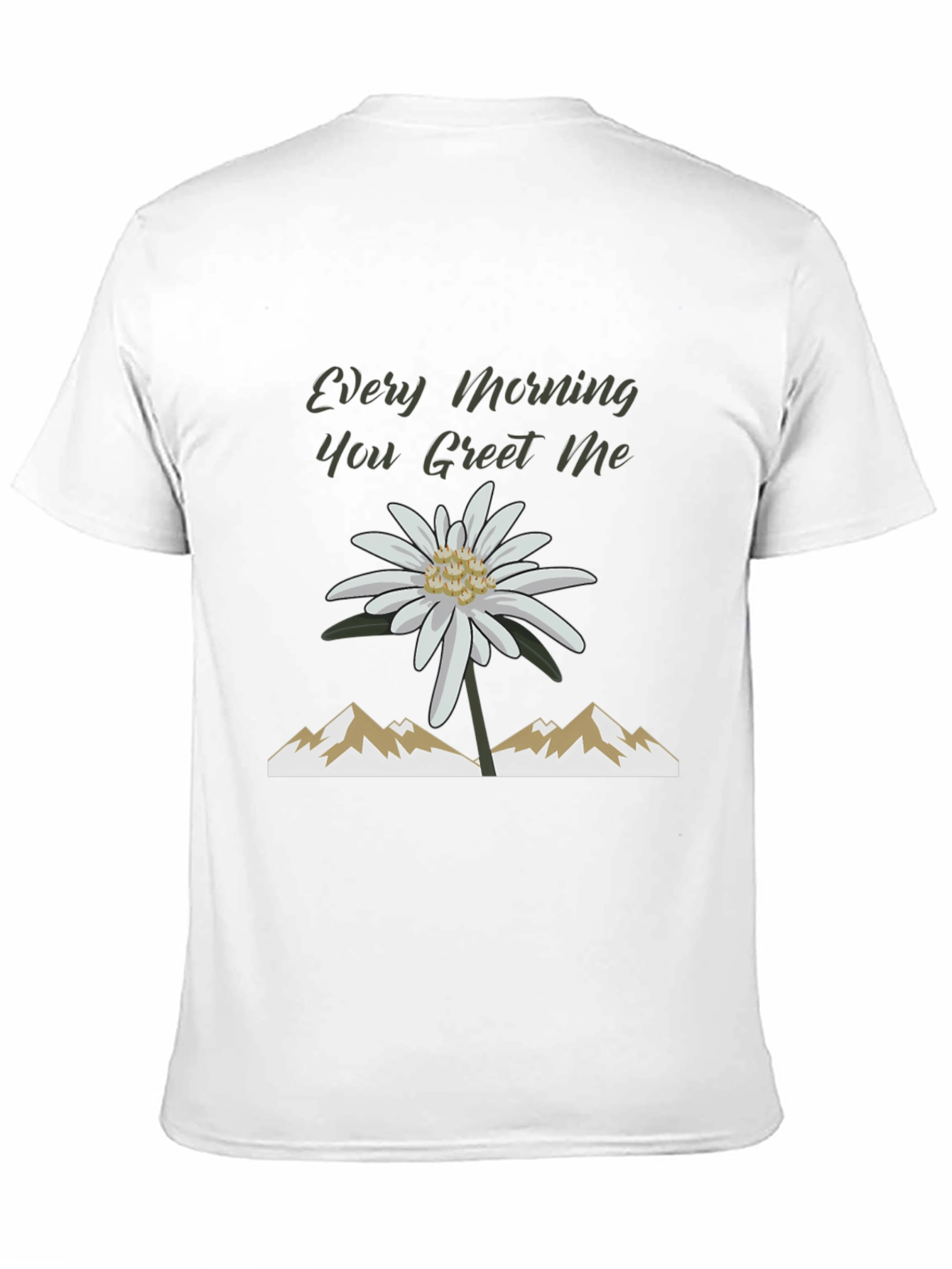 Every Morning Tee: Mountain Flower Graphic