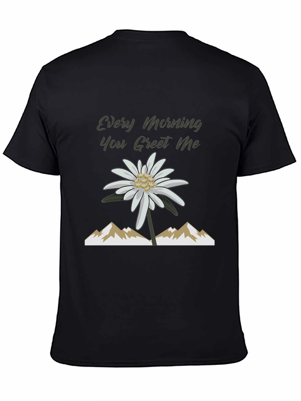 Every Morning Tee: Mountain Flower Graphic