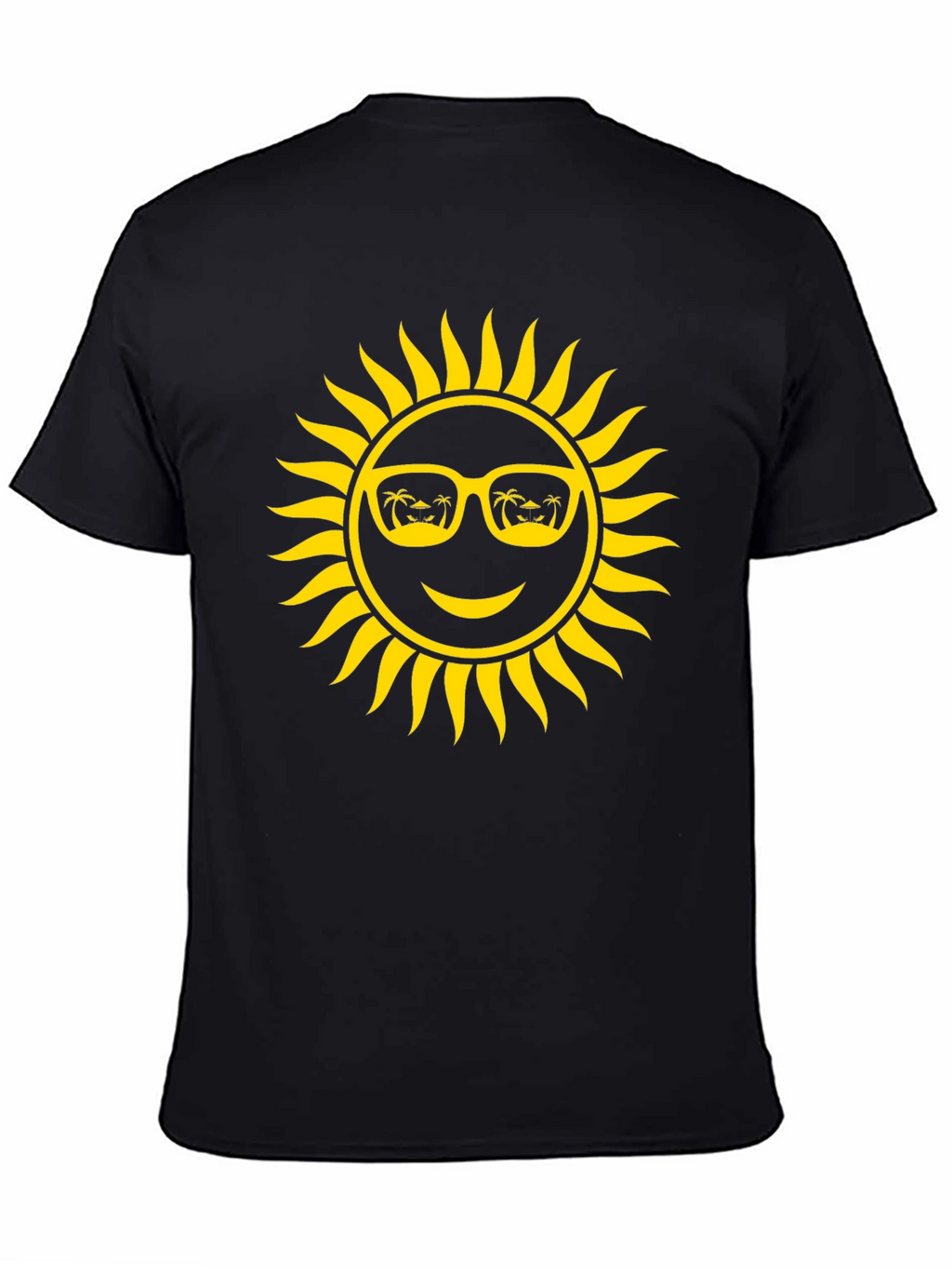 Summer Sun Graphic T-Shirt - Black