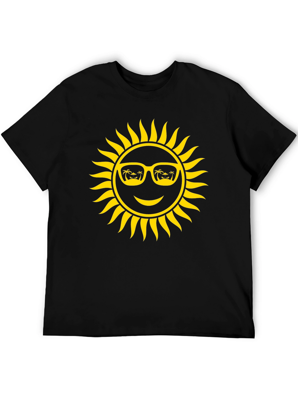 Summer Sun Graphic T-Shirt - Black