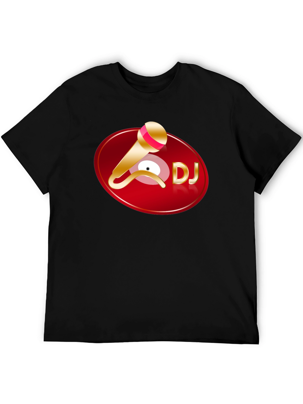 DJ Graphic T-Shirt - Black Cotton Tee