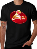 DJ Graphic T-Shirt - Black Cotton Tee