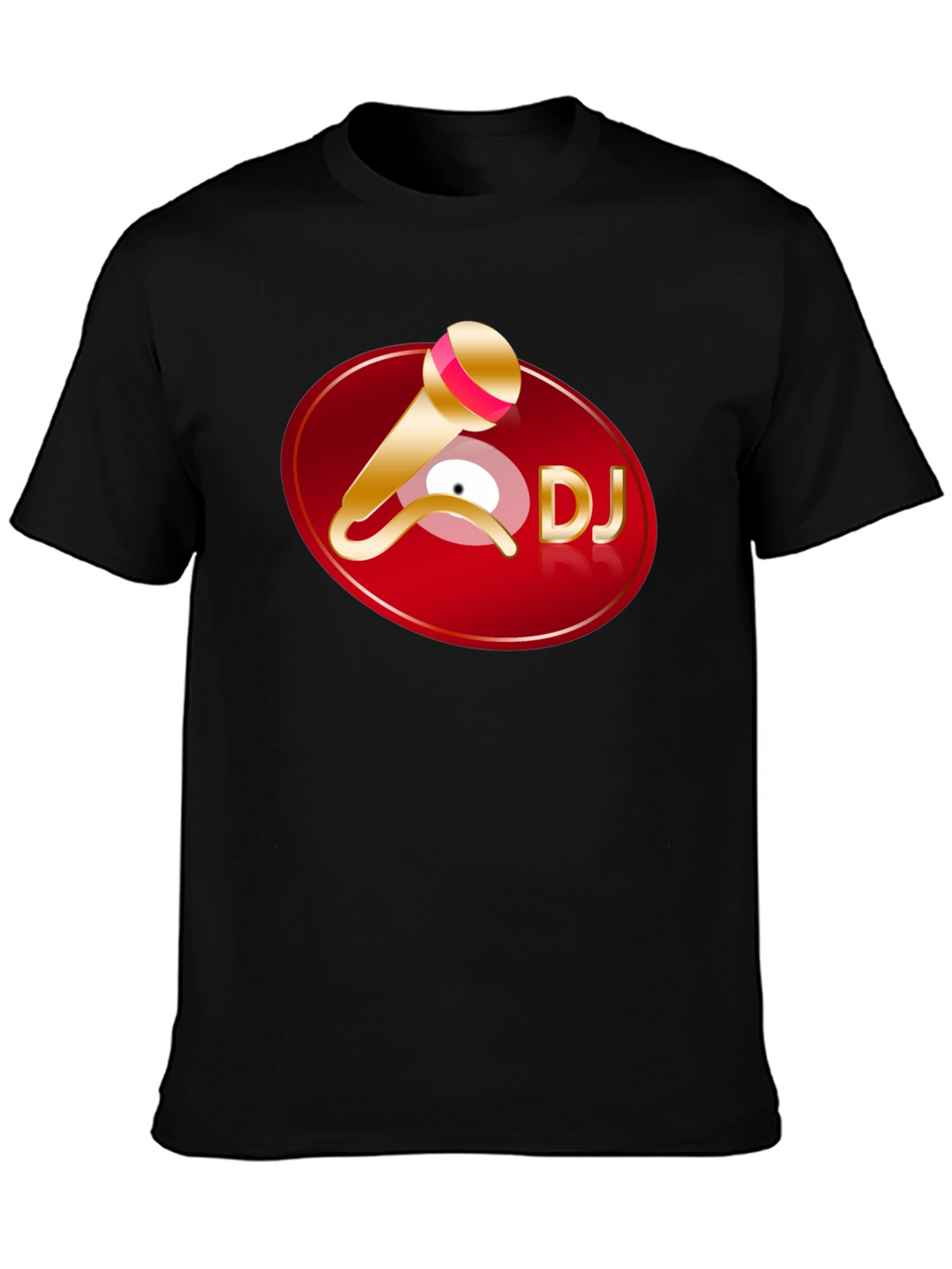 DJ Graphic T-Shirt - Black Cotton Tee