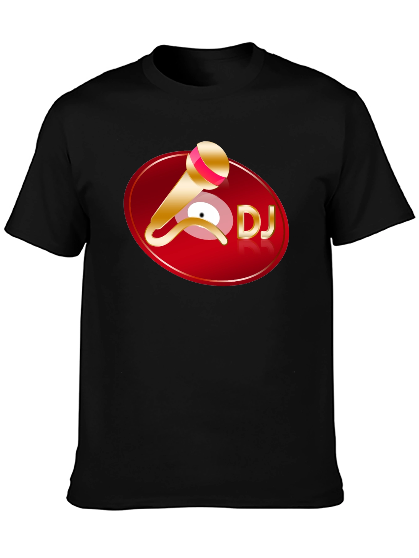 DJ Graphic T-Shirt - Black Cotton Tee