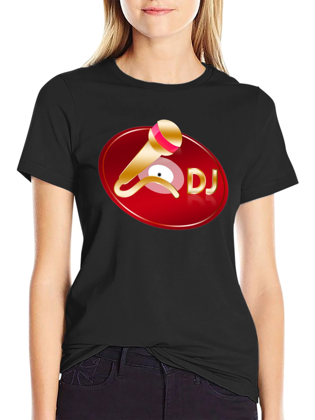 DJ Graphic T-Shirt - Black Cotton Tee
