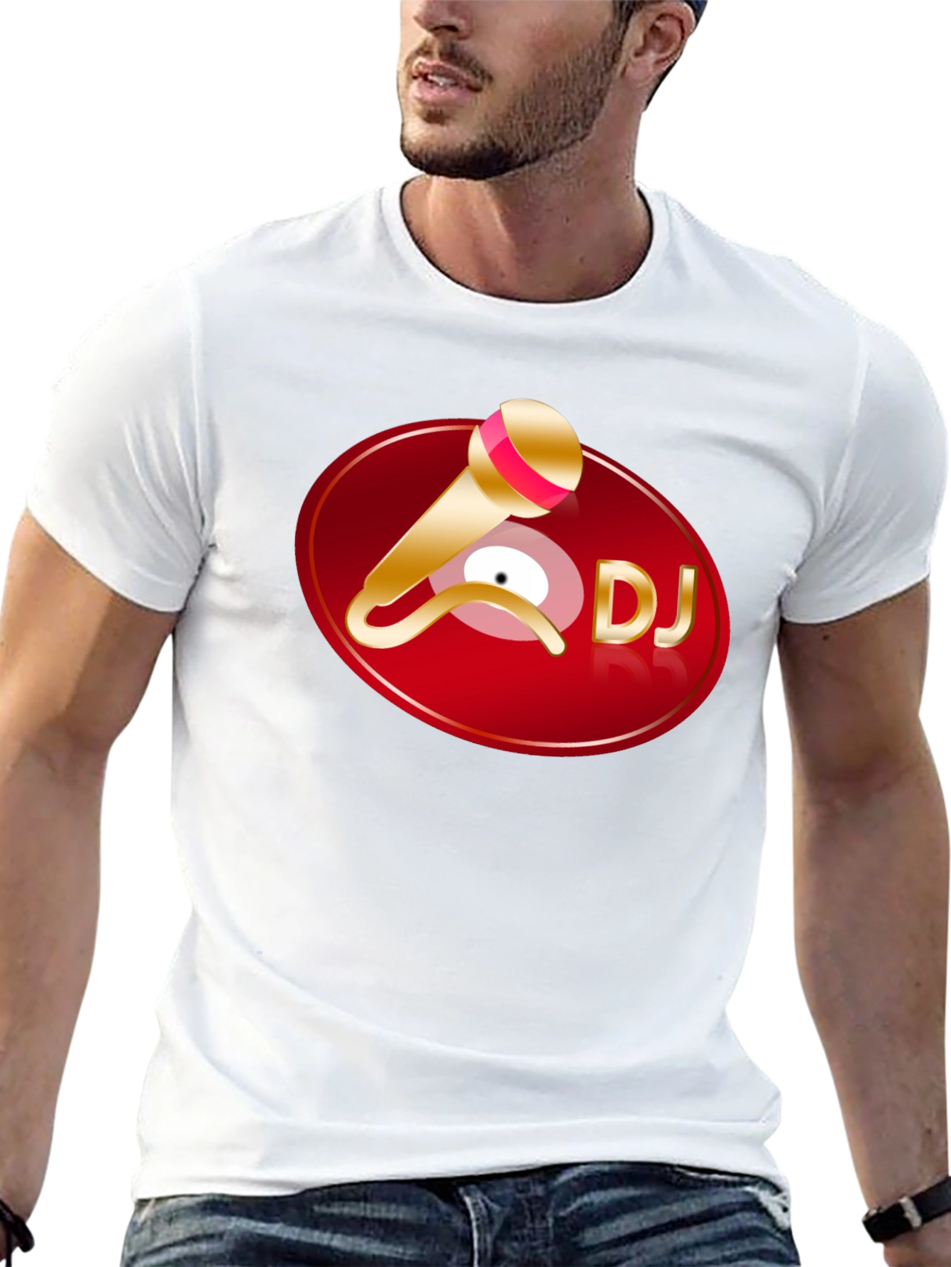 DJ Graphic T-Shirt - Black Cotton Tee