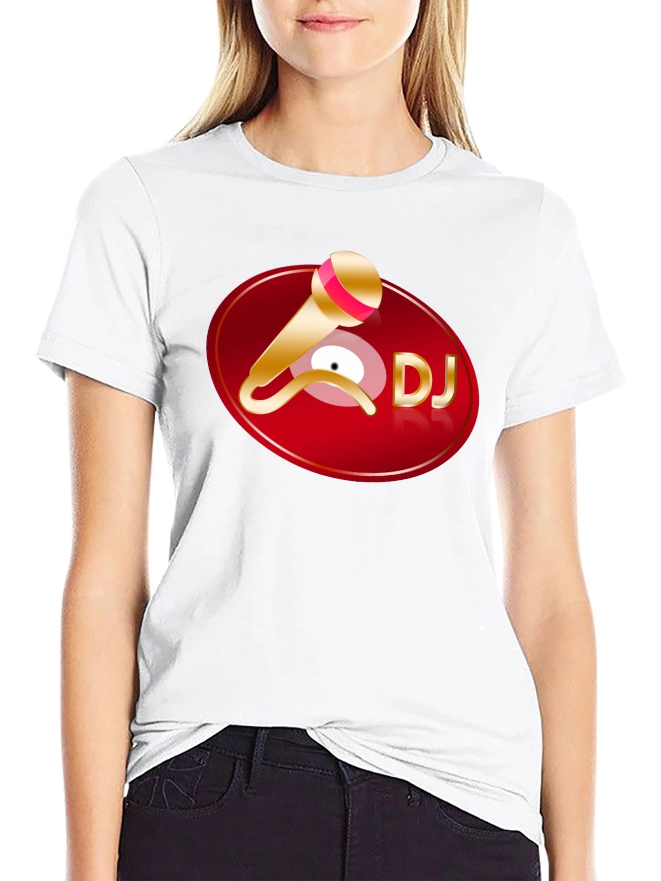 DJ Graphic T-Shirt - Black Cotton Tee