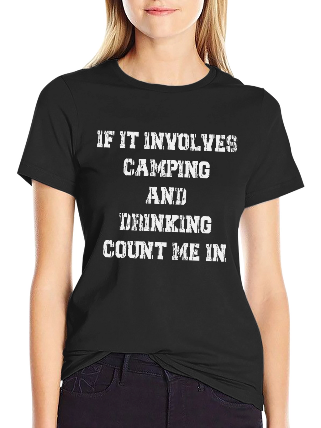 Camping & Drinking T-Shirt - Count Me In!