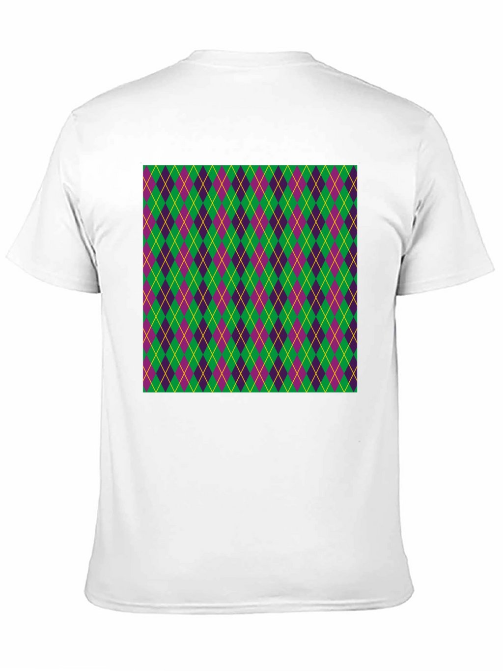 Mardi Gras Argyle T-Shirt Festival Fashion