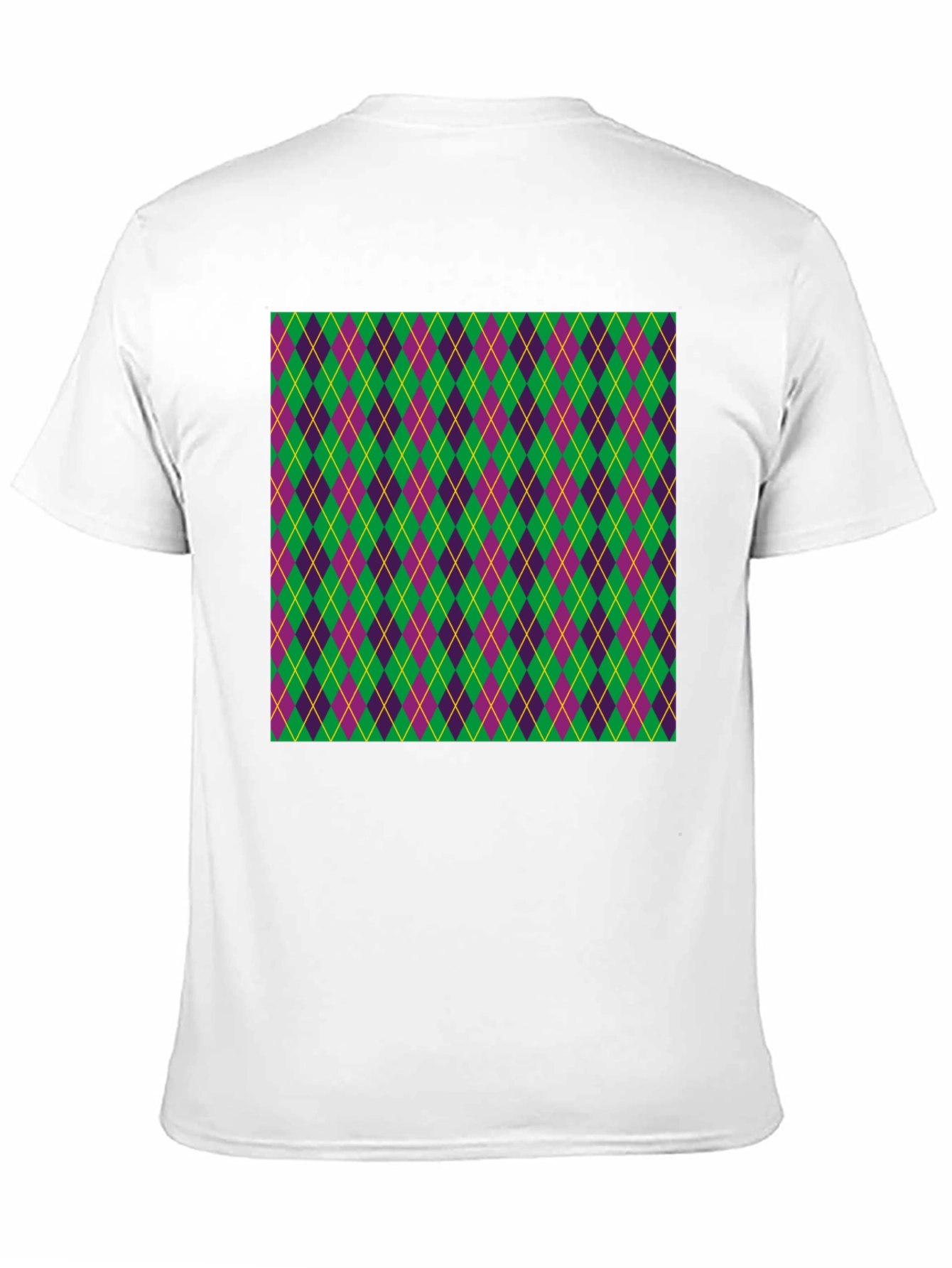 Mardi Gras Argyle T-Shirt Festival Fashion