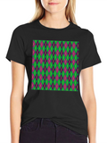 Mardi Gras Argyle T-Shirt Festival Fashion