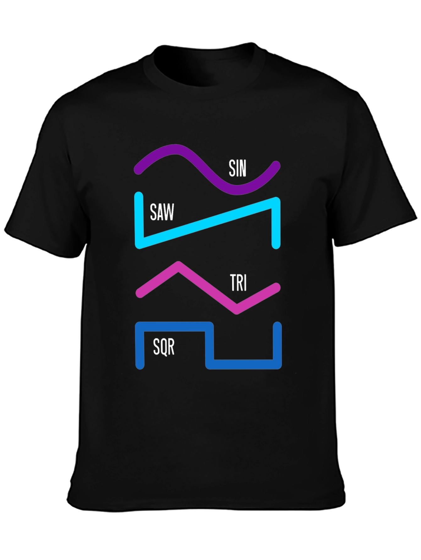 Synth Waveform Graphic T-Shirt