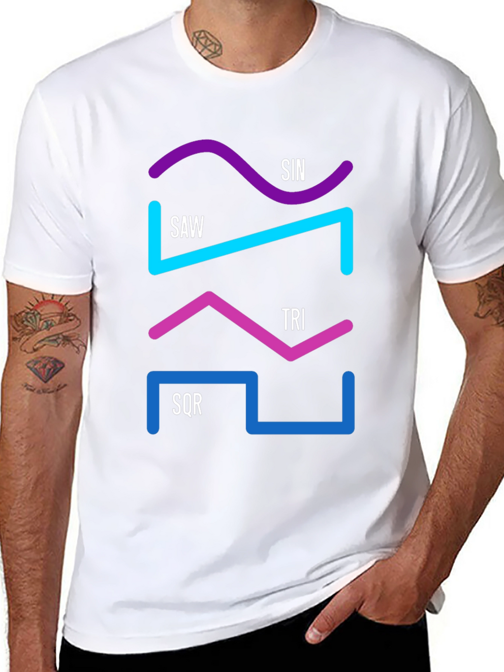 Synth Waveform Graphic T-Shirt