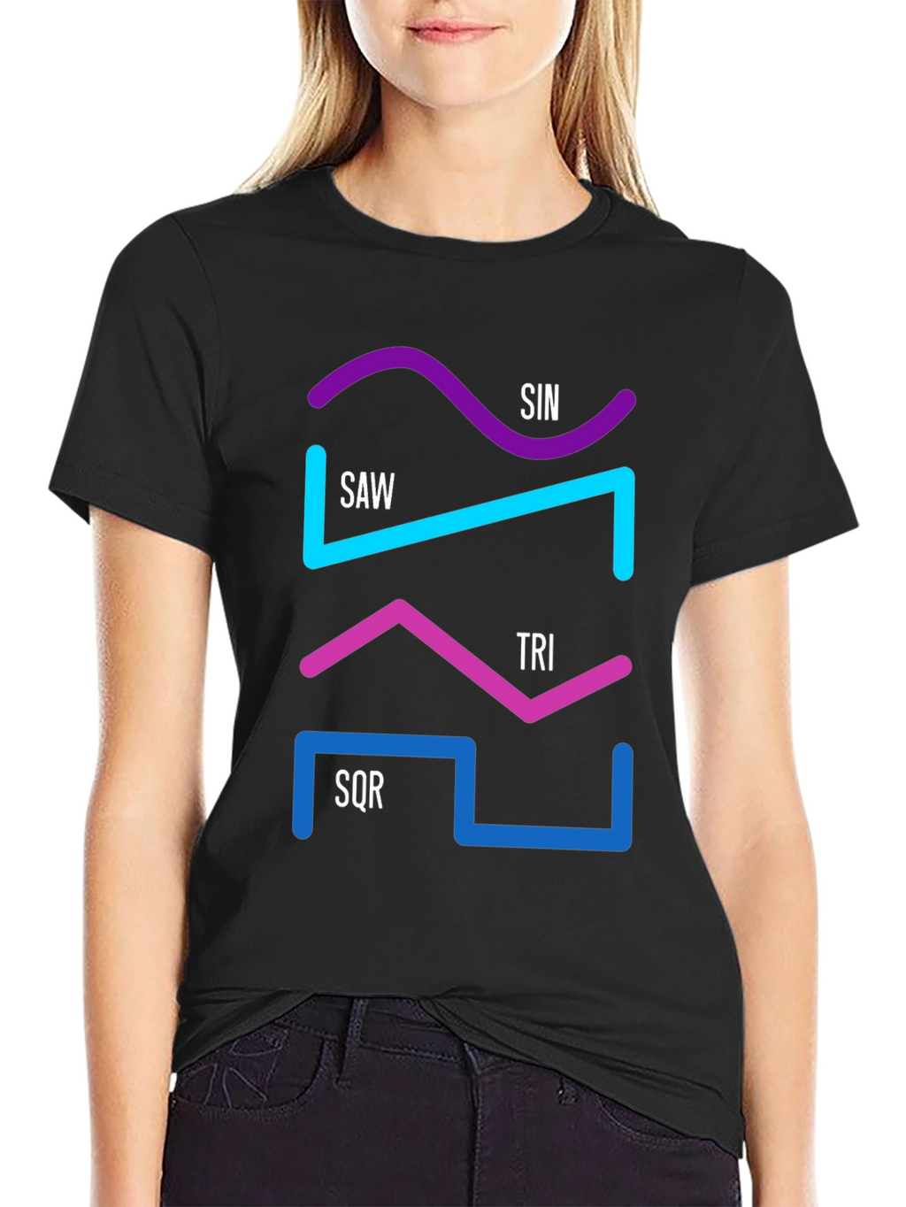 Synth Waveform Graphic T-Shirt