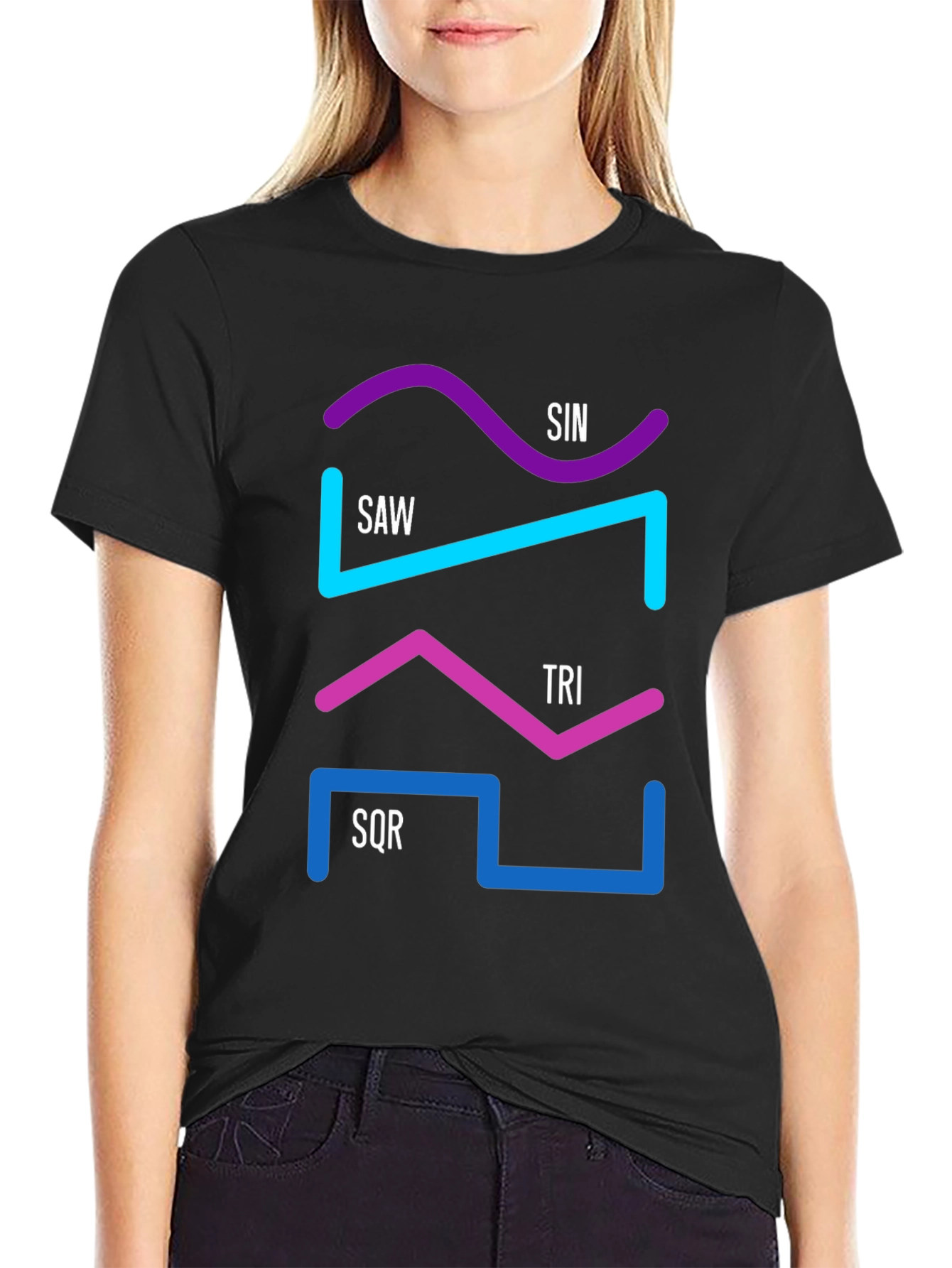 Synth Waveform Graphic T-Shirt