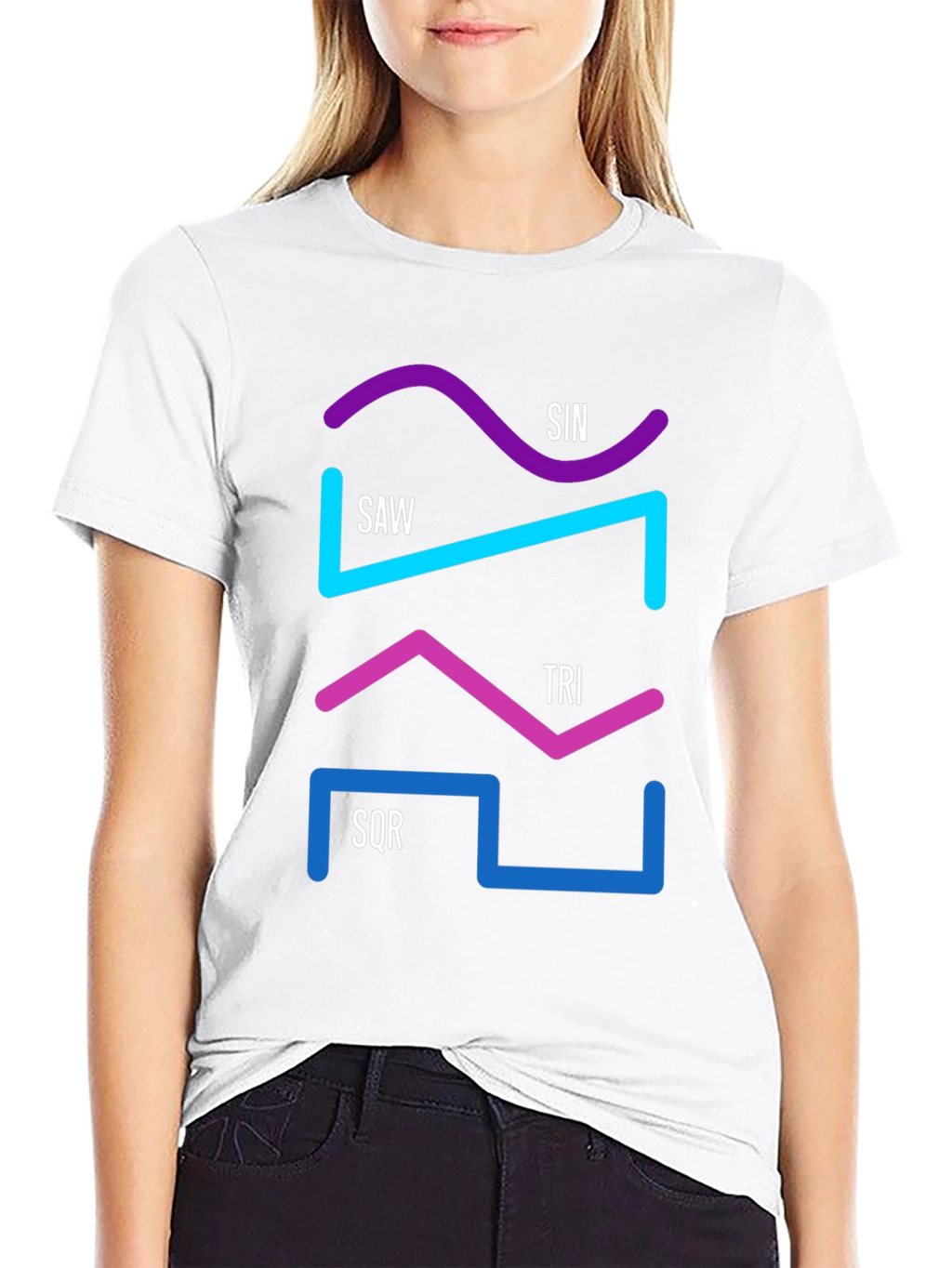 Synth Waveform Graphic T-Shirt