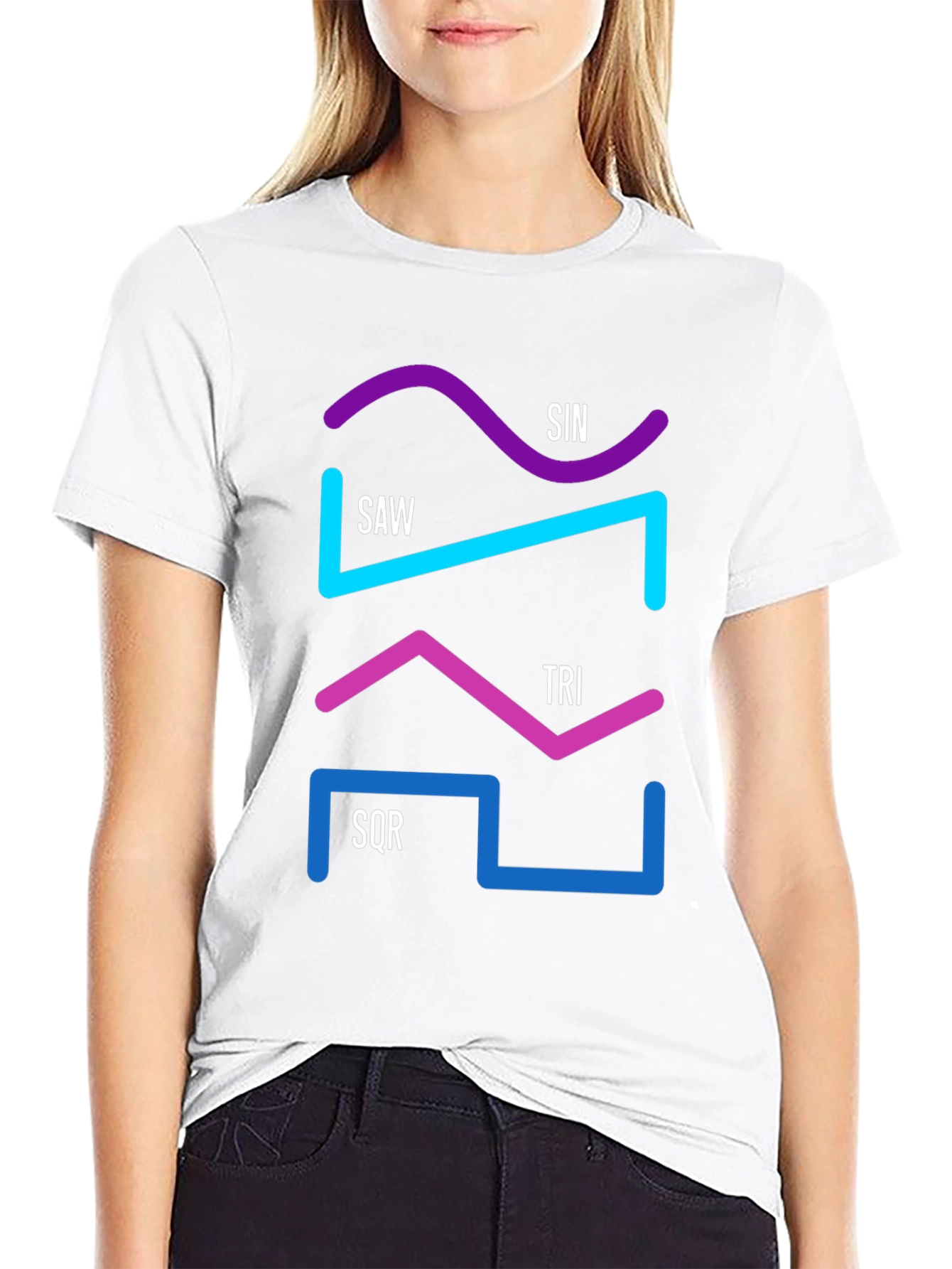Synth Waveform Graphic T-Shirt