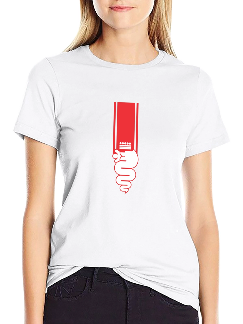 Serpent Graphic Tee - Stylish Black Cotton T-Shirt