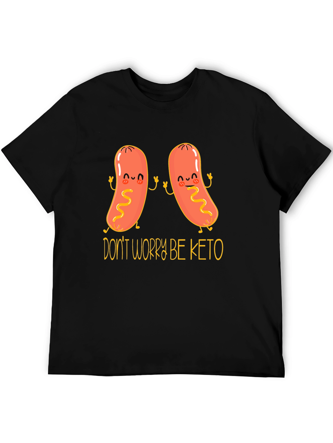 Dont Worry Be Keto Funny T-Shirt